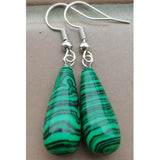 Crystal Howlite Unakite Bloodstone Tiger Eye Dangle Earrings