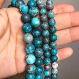 Sea Sediment Jasper Stone Beads 6-10mm Round Loose Spacer Beads for DIY Jewelry