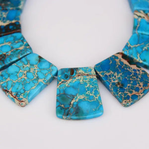 Emperor Stones Trapezoid Craft Necklace 17-35x25-28mm