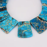 Emperor Stones Trapezoid Craft Necklace 17-35x25-28mm