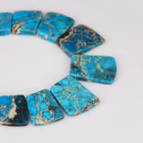Emperor Stones Trapezoid Craft Necklace 17-35x25-28mm