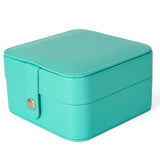Wedding Ring Box Leather Zipper Led Light Button Women Gift