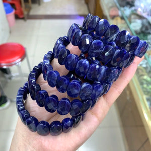 Sodalite Stone Beads Bracelet Gemstone Bangle Charming Jewelry Gift