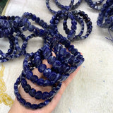 Sodalite Stone Beads Bracelet Gemstone Bangle Charming Jewelry Gift