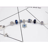 Glass Bead Bracelet Christmas Snowflake Pumpkin Car Diy Jewelry