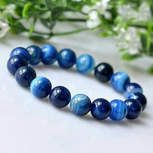 Agate Beads Stretch Bracelet Charm Jewelry Energy Balance Bangle