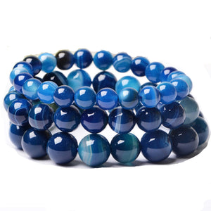 Agate Beads Stretch Bracelet Charm Jewelry Energy Balance Bangle