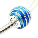 Enamel Charm Beads for Jewelry Making 925 Sterling Silver Beads for Bracelets