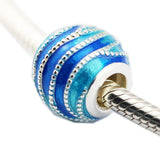 Enamel Charm Beads for Jewelry Making 925 Sterling Silver Beads for Bracelets