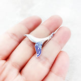 Tail Fin Pendant Sterling Silver Jewelry Gift for Woman