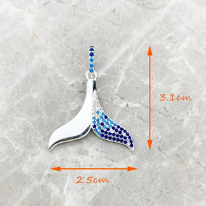 Tail Fin Pendant Sterling Silver Jewelry Gift for Woman