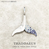 Tail Fin Pendant Sterling Silver Jewelry Gift for Woman