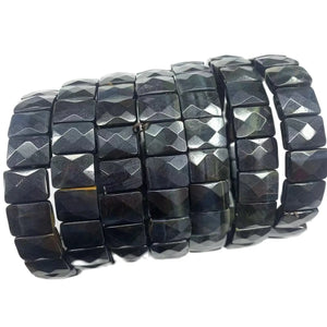 Tiger Eye Beads Bracelet Natural Gemstone Bangle for Men Women