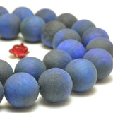 Tiger's Eye Matte Round Beads Semi Precious Stone Bracelet Necklace