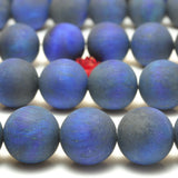 Tiger's Eye Matte Round Beads Semi Precious Stone Bracelet Necklace