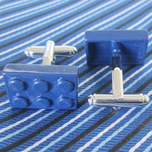 Toy Block Puzzle Building Cufflink Cuff Link 1 Pair