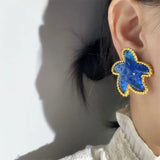 Acrylic Starfish Earrings Retro Ear Clips Without Pierced