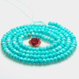 Turquoise Faceted Rondelle Loose Beads Gemstone Bracelet