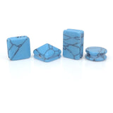 Turquoise Round Pie Shape Spacer Beads for Bracelet DIY Jewelry Making