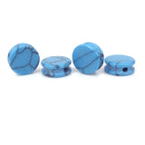Turquoise Round Pie Shape Spacer Beads for Bracelet DIY Jewelry Making