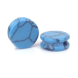 Turquoise Round Pie Shape Spacer Beads for Bracelet DIY Jewelry Making