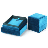 Velvet Rings Jewelry Storage Box 6 Colors