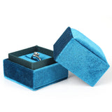 Velvet Wedding Engagement Rings Jewelry Box - 6 Colors