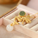 Jade Mermaid Necklace Chain 999 Pendants for Women