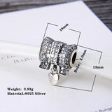 Zircon Beads 925 Silver Fine Beads for Charm Bracelet Jewelry
