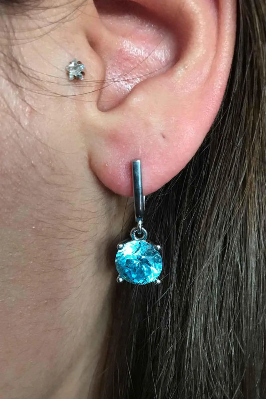 Zircon Silver Earrings for Women