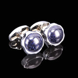 Zircon Star Cufflinks French Shirt Buttons