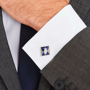 Opal Shell Puzzle Copper Cufflinks for Tuxedo Shirts