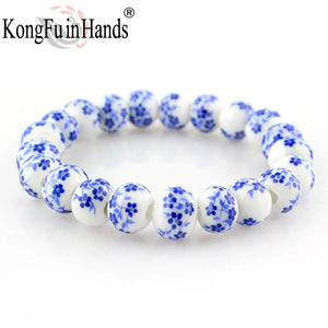 Porcelain Beads Strand Bracelet - OL Style Classic Ceramics Accessories
