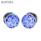 Stainless Steel and Porcelain Ear Tunnels and Plugs