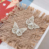 6pcs Matte Light Thin Hollow Butterfly DIY Hairpin Jewelry Earrings