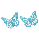 6pcs Matte Light Thin Hollow Butterfly DIY Hairpin Jewelry Earrings