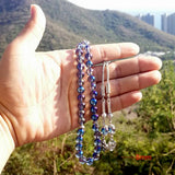 Crystal Tasbih 5A Prayer Beads Islamic Rosary Bracelets Muslim Women Eid