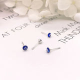 Evil Eye Nose Stud 925 Sterling Silver Rhinestone Nose Piercing Jewelry