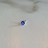 Evil Eye Nose Stud 925 Sterling Silver Rhinestone Nose Piercing Jewelry