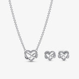 Love Necklace 925 Sterling Silver Charm DIY Jewelry