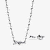 Love Necklace 925 Sterling Silver Charm DIY Jewelry