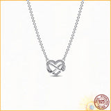 Love Necklace 925 Sterling Silver Charm DIY Jewelry