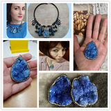 Quartz Crystal Stone Pendant Agates Druzy Pendulum Necklace Pendants Jewelry
