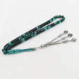 Resin Tasbih 33 Prayer Beads Islamic Rosary Arabic Bracelet with Tassel
