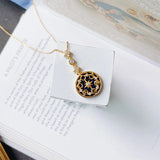 Sandstone Sun Moon Stars Sterling Silver Necklace