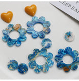 Starry Sky Acrylic Beads 50pcs/Lot for DIY Jewelry Earring/Garment Accessory