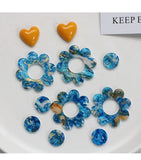 Starry Sky Acrylic Beads 50pcs/Lot for DIY Jewelry Earring/Garment Accessory