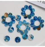 Starry Sky Acrylic Beads 50pcs/Lot for DIY Jewelry Earring/Garment Accessory