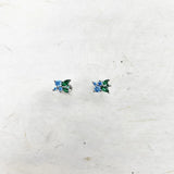 Blueberry Ear Studs 925 Sterling Silver Fine Women Jewelry Earrings Sweet Bijoux