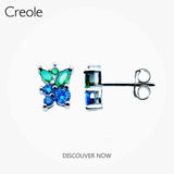 Blueberry Ear Studs 925 Sterling Silver Fine Women Jewelry Earrings Sweet Bijoux